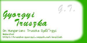 gyorgyi truszka business card